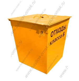 контейнер для отходов класса б № 03 (0,75 куба) (в*ш*г) 1070х980х980 мм 