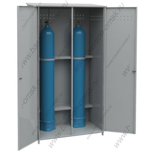 шкаф для двух баллонов с кислородом шгм-02\2 (в*ш*г) 1760х800х450 мм 